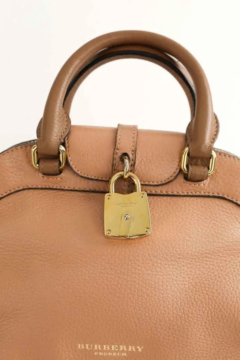Sac à main Burberry Milverton Camel en Cuir