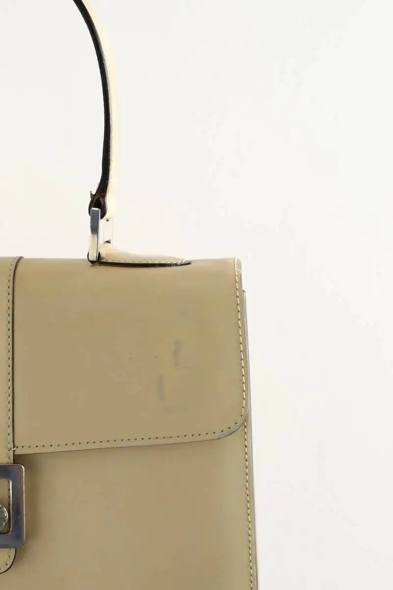Sac à main Celine Crécy Beige en Cuir verni