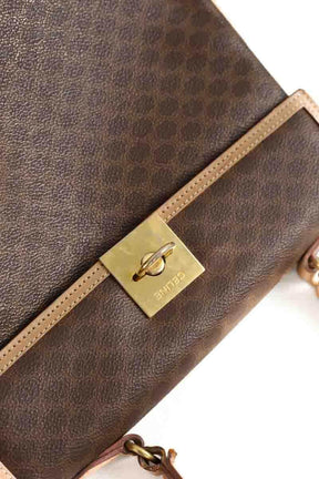 Sac à main Celine Gancini Macadam Marron en Cuir
