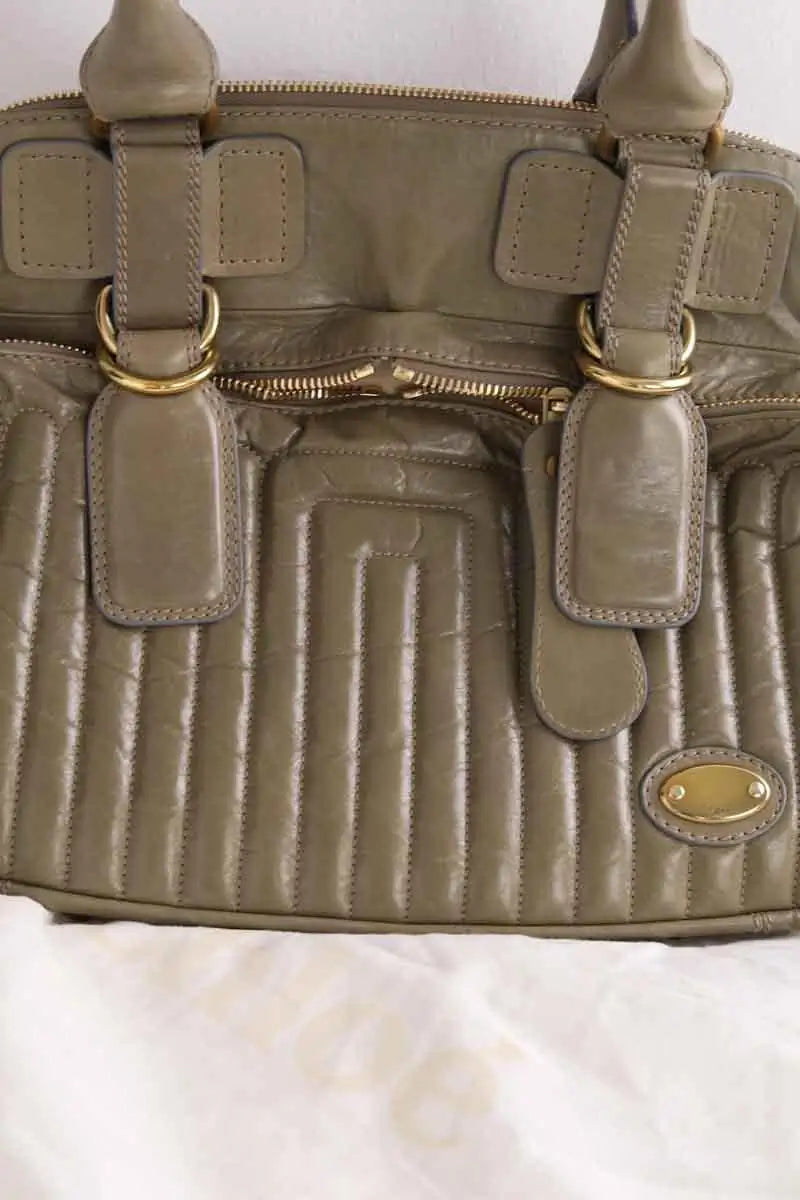 Sac à main Chloé Kaki en Cuir