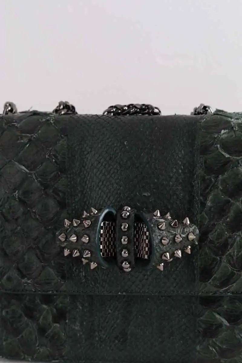 Sac à main Christian Louboutin Vert en Cuirs exotiques
