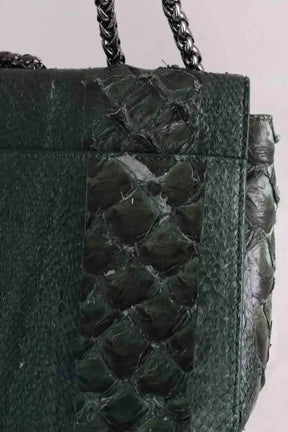 Sac à main Christian Louboutin Vert en Cuirs exotiques