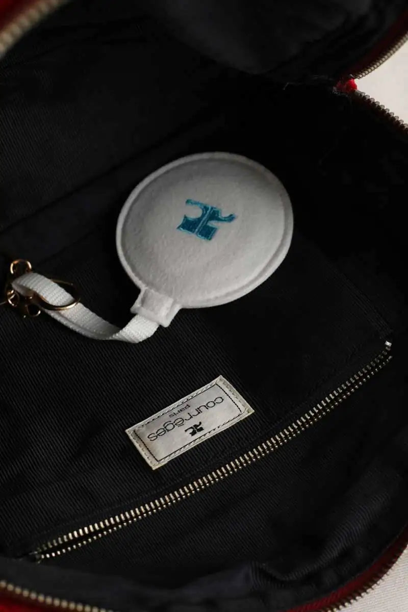 Sac à main Courrèges Rouge en Velours