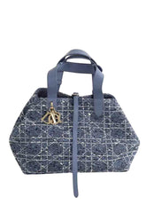 Sac à main Dior Toujours medium tweed Bleu en Tweed - Seconde Main