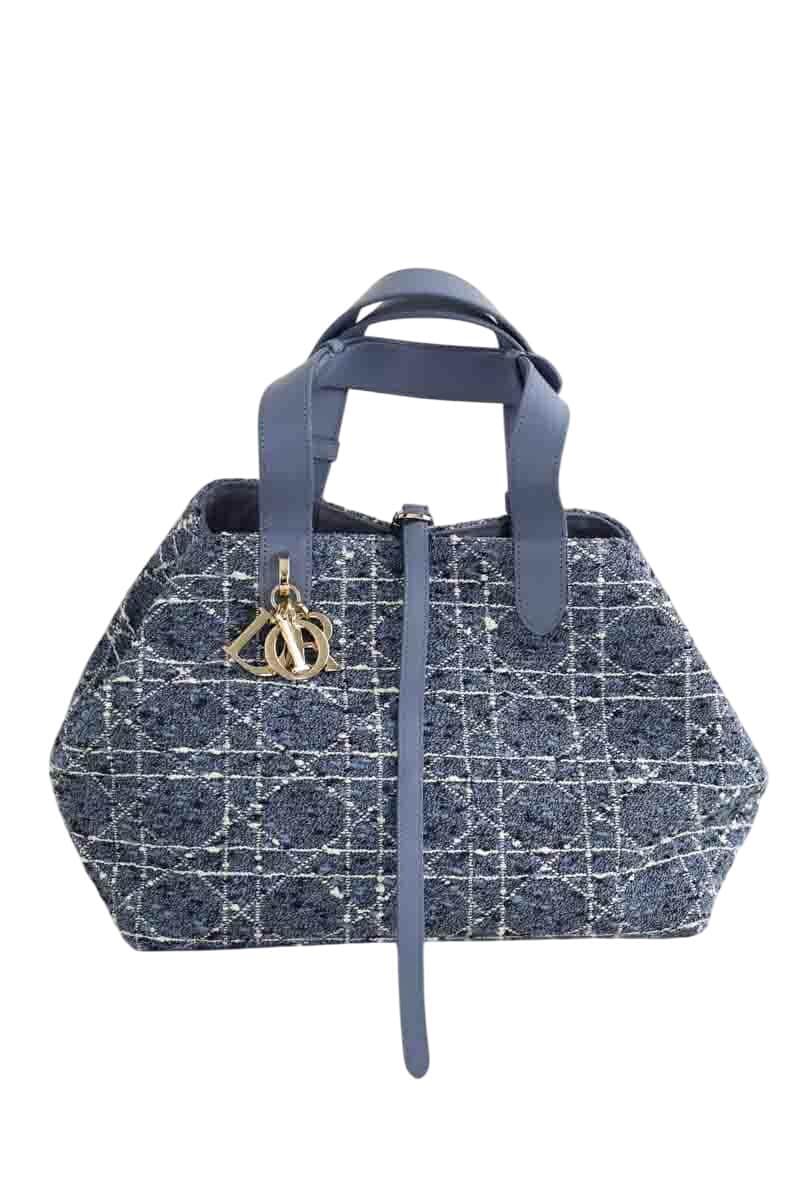 Sac à main Dior Toujours medium tweed Bleu en Tweed - Seconde Main