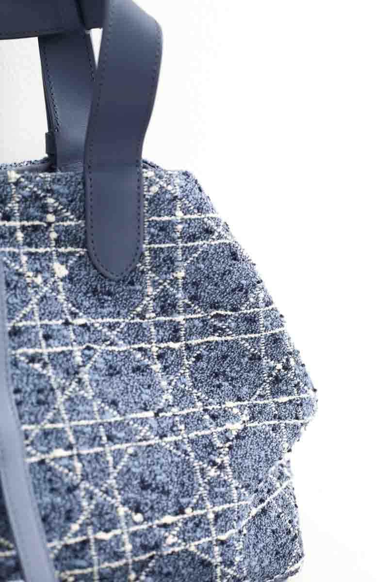 Sac à main Dior Toujours medium tweed Bleu en Tweed