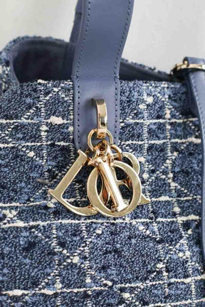 Sac à main Dior Toujours medium tweed Bleu en Tweed