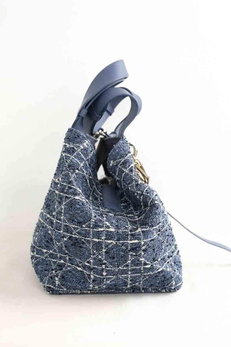 Sac à main Dior Toujours medium tweed Bleu en Tweed