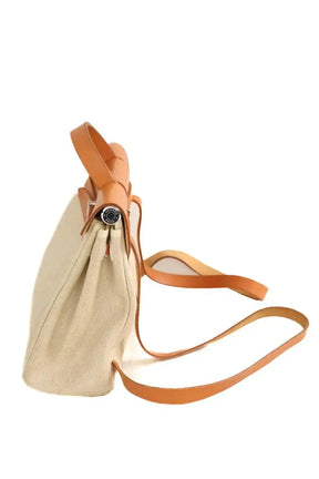 Sac à main Hermès Beige en Tissu
