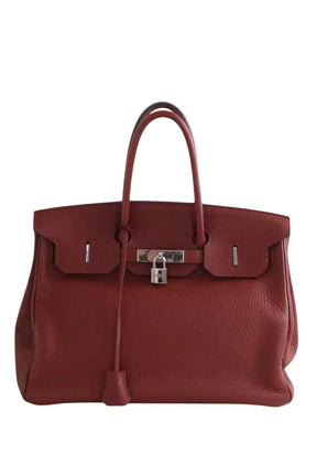 Sac à main Hermès Birkin 35 Bordeaux en Cuir - Seconde Main