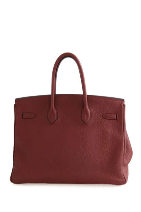 Sac à main Hermès Birkin 35 Bordeaux en Cuir
