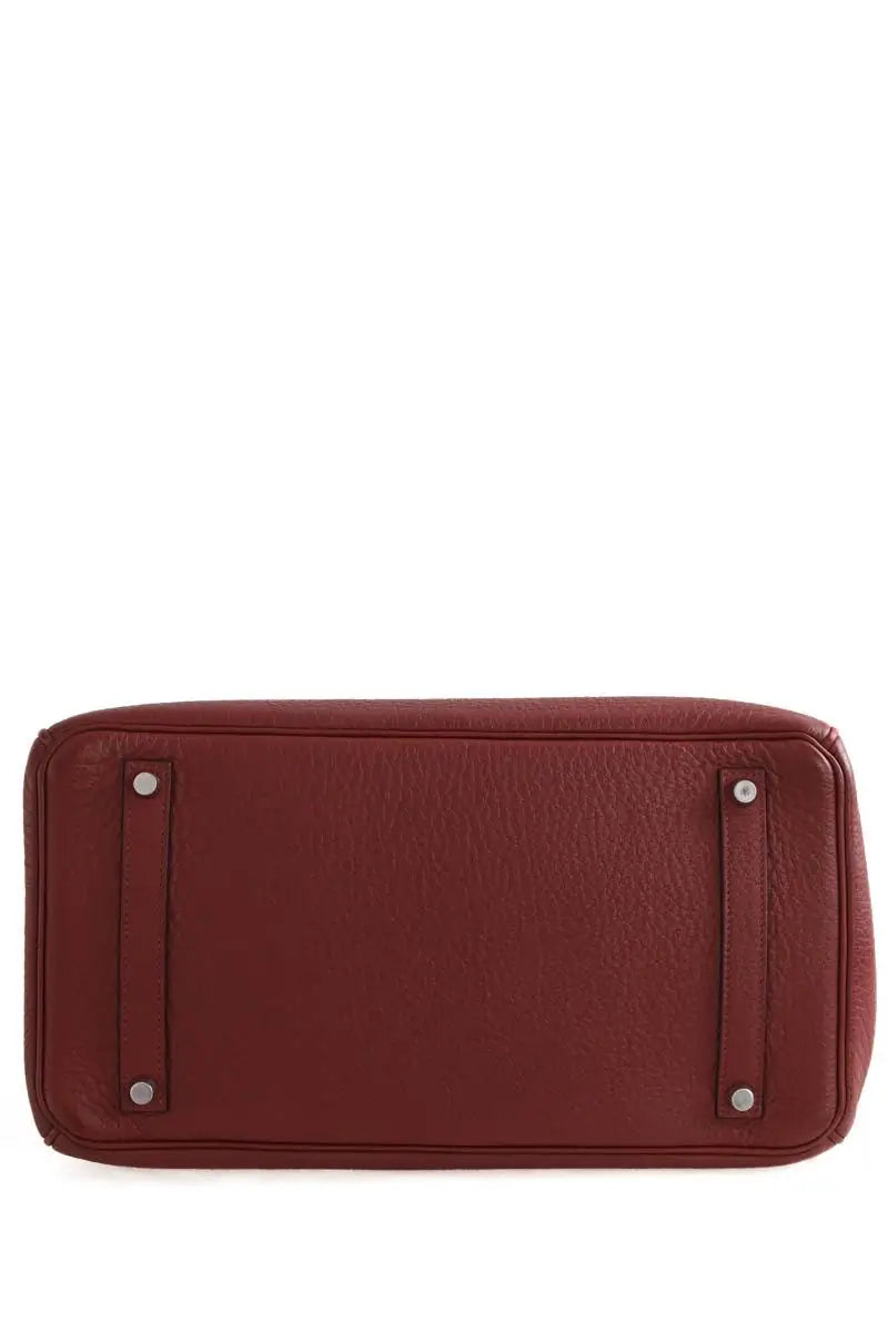 Sac à main Hermès Birkin 35 Bordeaux en Cuir