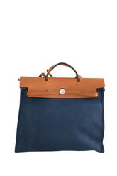Sac à main Hermès Bleu en Coton - Seconde Main