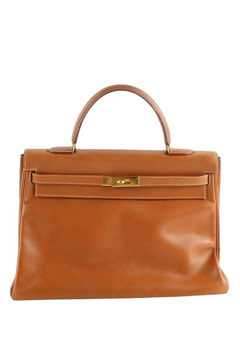 Sac à main Hermès Kelly 35 Camel en Cuir - Seconde Main