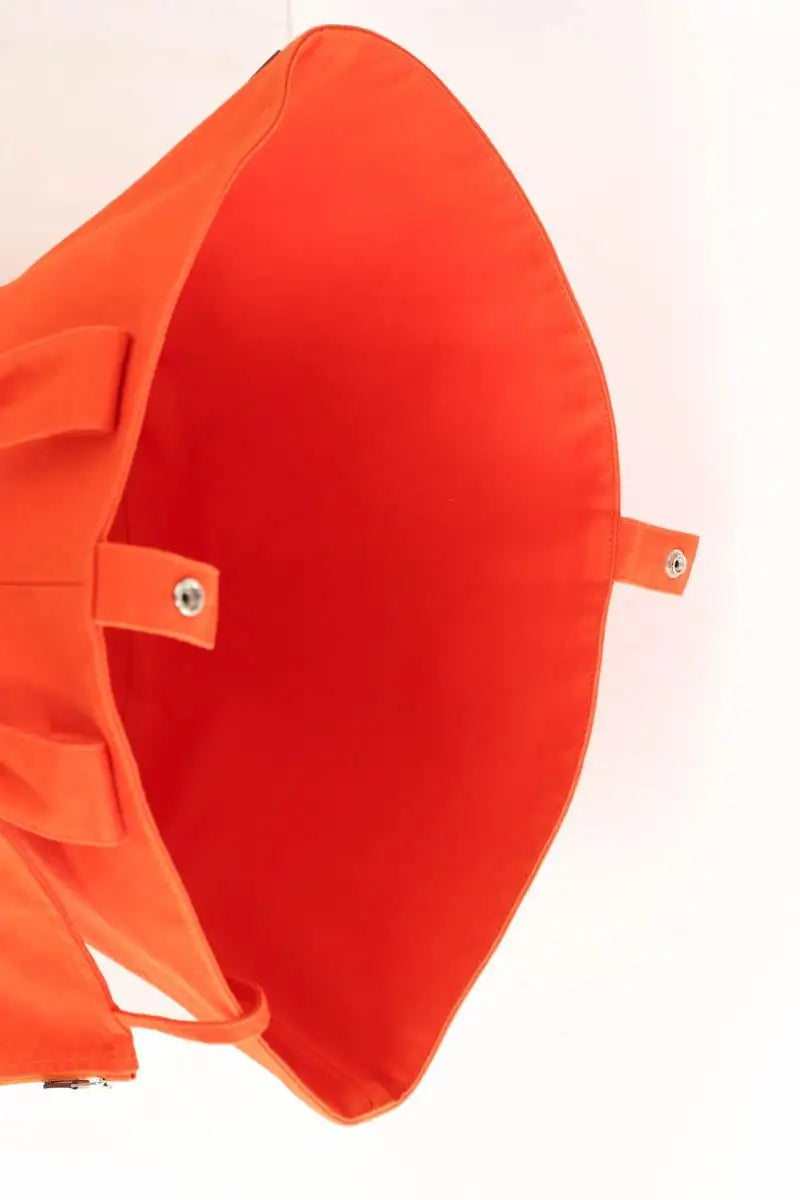 Sac à main Hermès Panier de Plage Orange en Coton