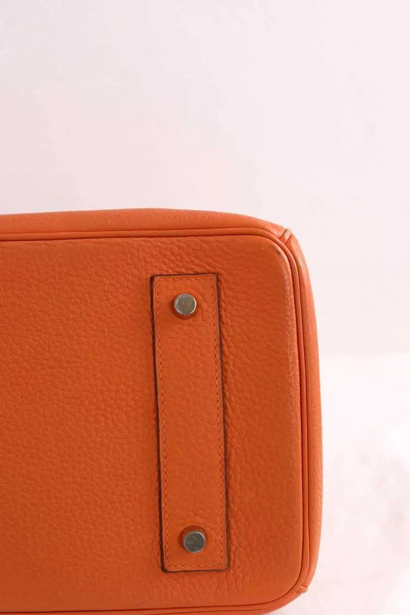 Sac à main Hermès Shoulder Birkin Bag Orange en Cuir