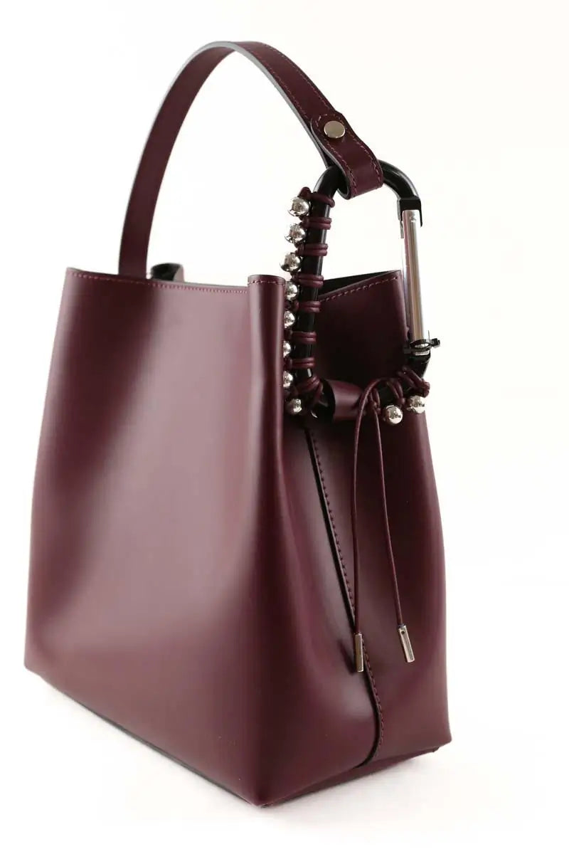 Sac à main Kitesy Martin Studio Bordeaux en Cuir