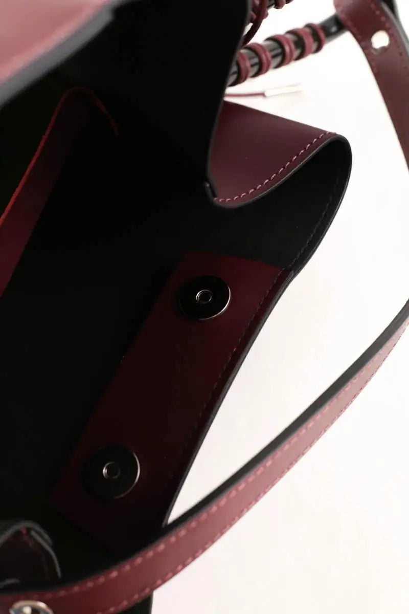 Sac à main Kitesy Martin Studio Bordeaux en Cuir