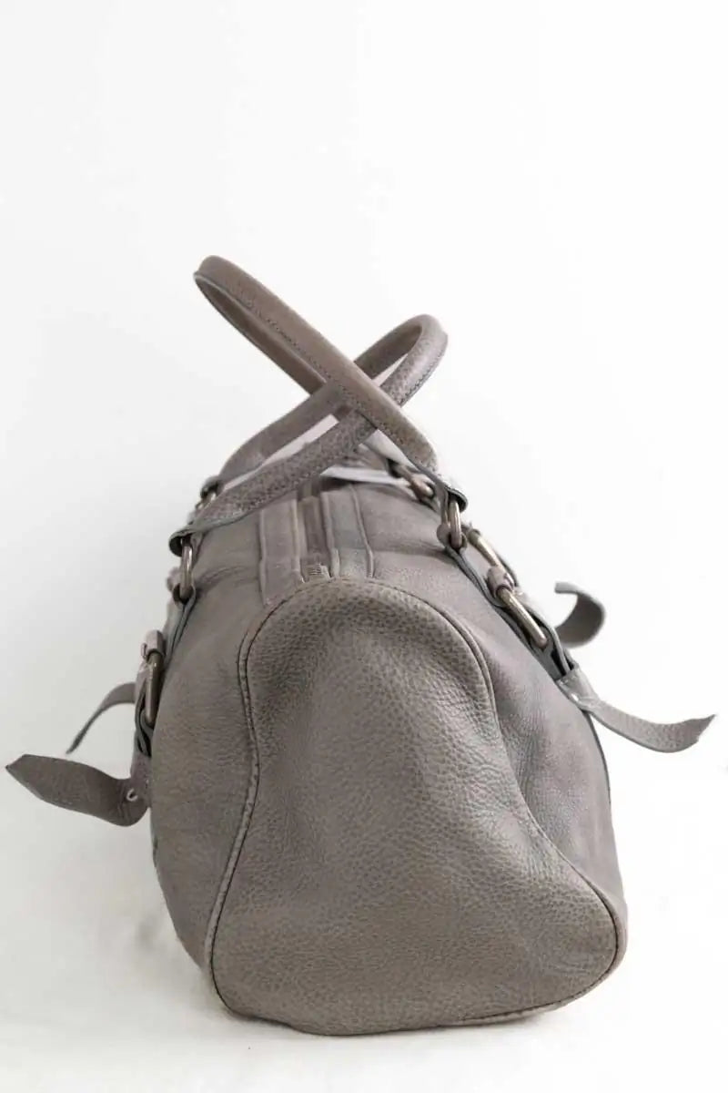 Sac à main Longchamp Gris en Cuir