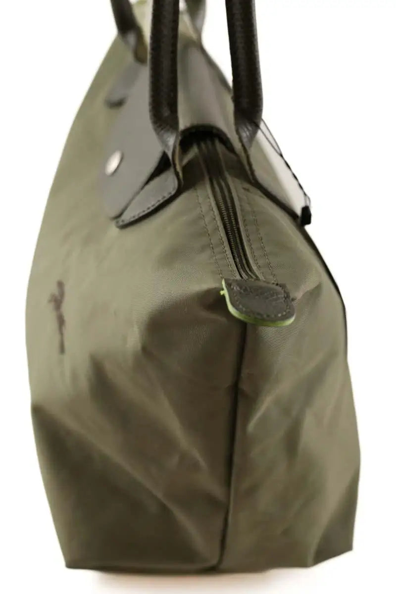 Sac à main Longchamp Kaki en Tissu