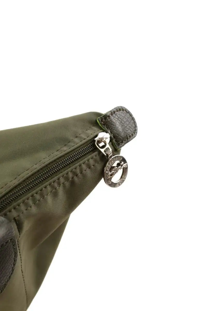 Sac à main Longchamp Kaki en Tissu