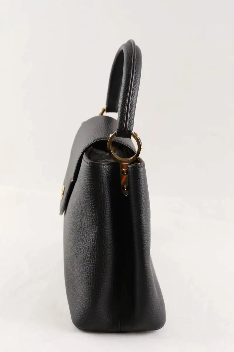 Sac à main Louis Vuitton Capucines Noir en Cuir