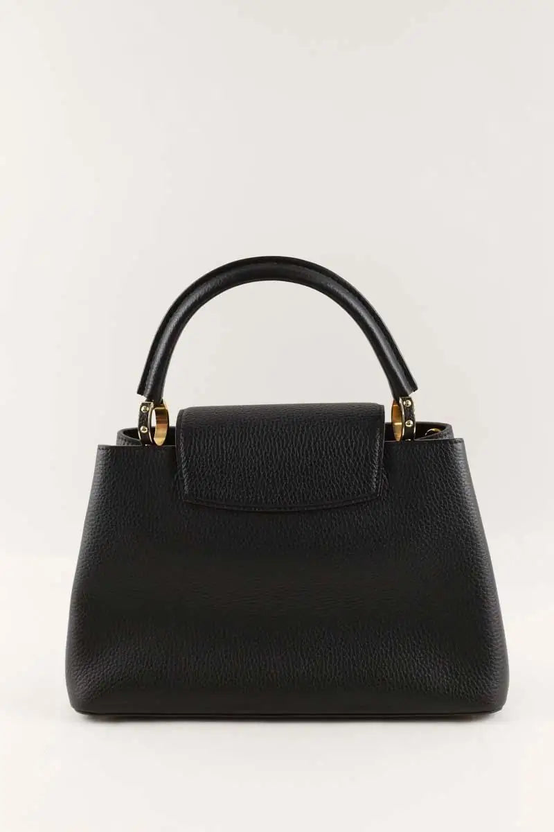 Sac à main Louis Vuitton Capucines Noir en Cuir