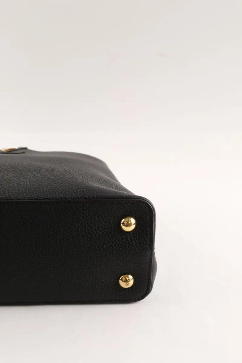 Sac à main Louis Vuitton Capucines Noir en Cuir