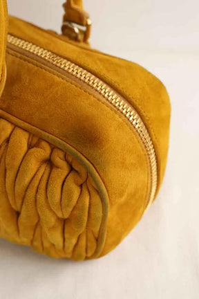 Sac à main Miu Miu Arcadie Camel en Daim