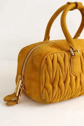 Sac à main Miu Miu Arcadie Camel en Daim