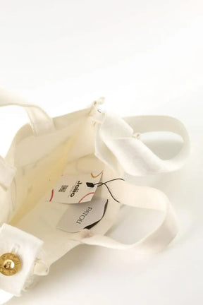 Sac à main Patou Blanc en Tissu
