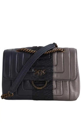 Sac à main Pinko Gris en Cuir - Seconde Main