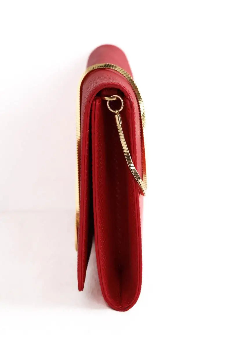Sac à main Ralph Lauren Rouge en Cuir