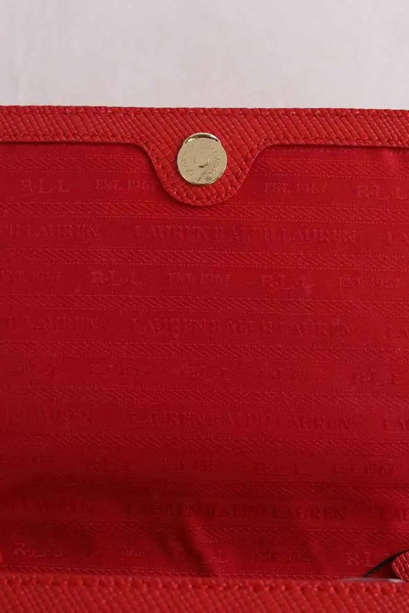 Sac à main Ralph Lauren Rouge en Cuir