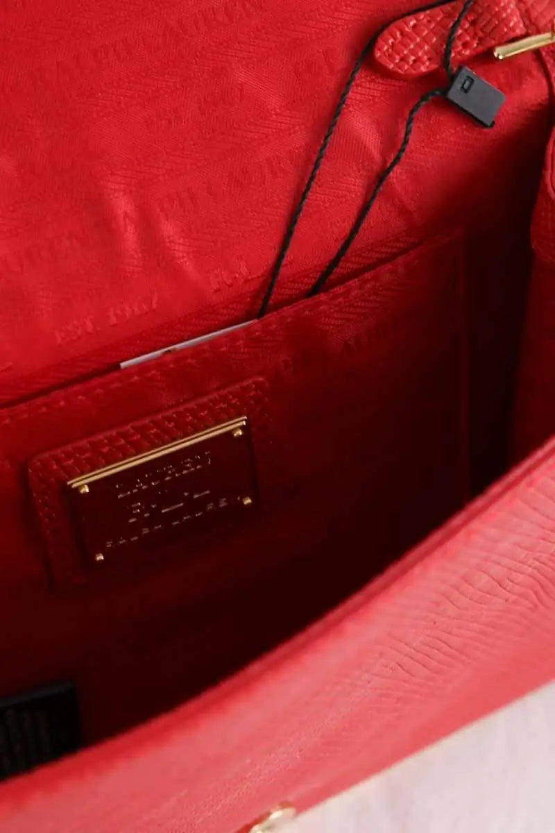 Sac à main Ralph Lauren Rouge en Cuir