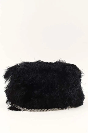 Sac à main Roger Vivier Viv choc en satin et strass Noir en Tissu