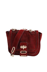 Sac à main Tila March Bordeaux en Daim - Seconde Main