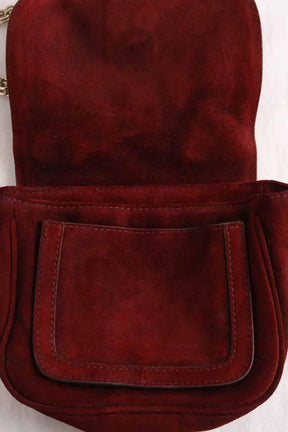 Sac à main Tila March Bordeaux en Daim