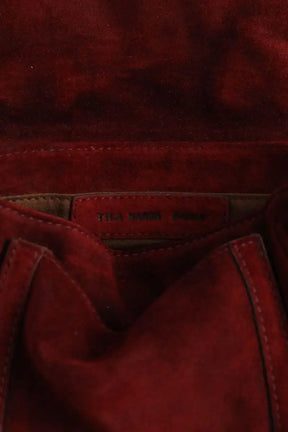 Sac à main Tila March Bordeaux en Daim