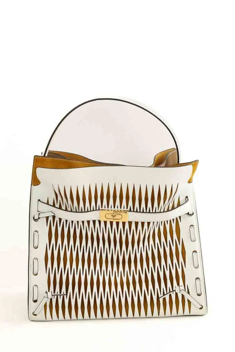 Sac à main Tory Burch Lee Radziwill Petite Camel en Cuir