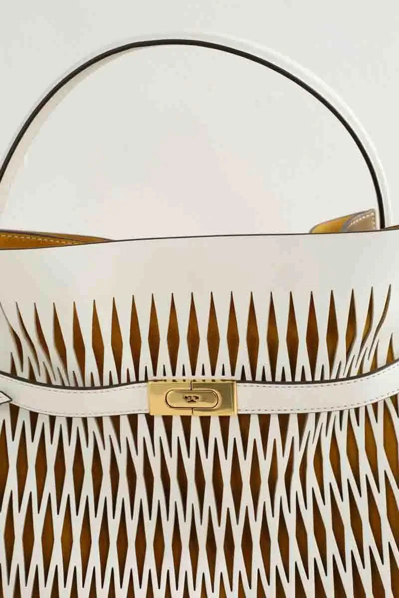 Sac à main Tory Burch Lee Radziwill Petite Camel en Cuir