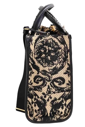 Sac à main Versace Large Tote Barocco Beige en Osier