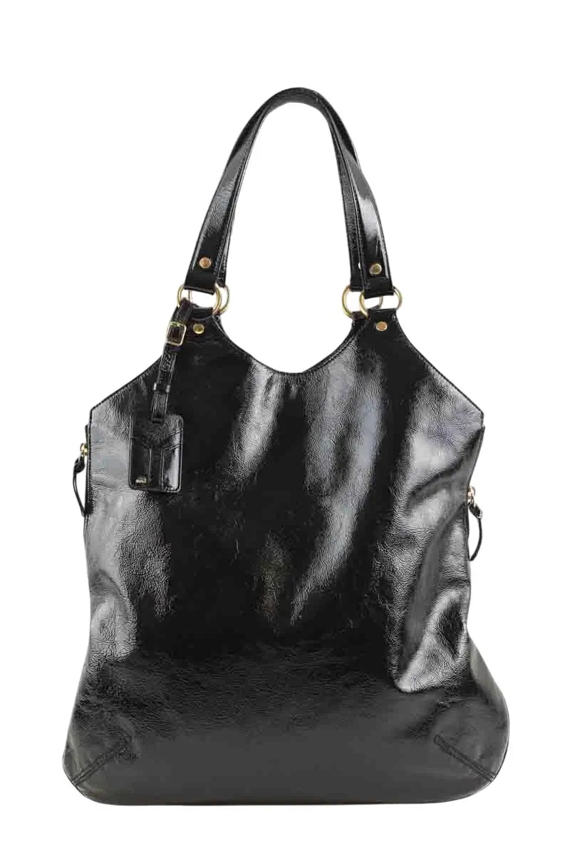Sac à main Yves Saint Laurent Noir en Cuir verni - Seconde Main