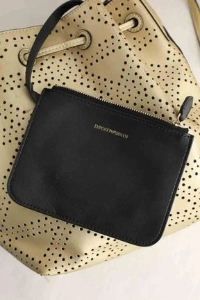 Sac Armani Doré en Cuir