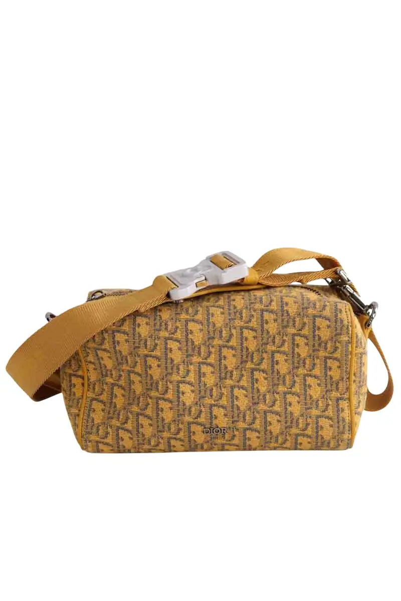 Sac banane Dior Lingot 22 Jaune en Tissu - Seconde Main