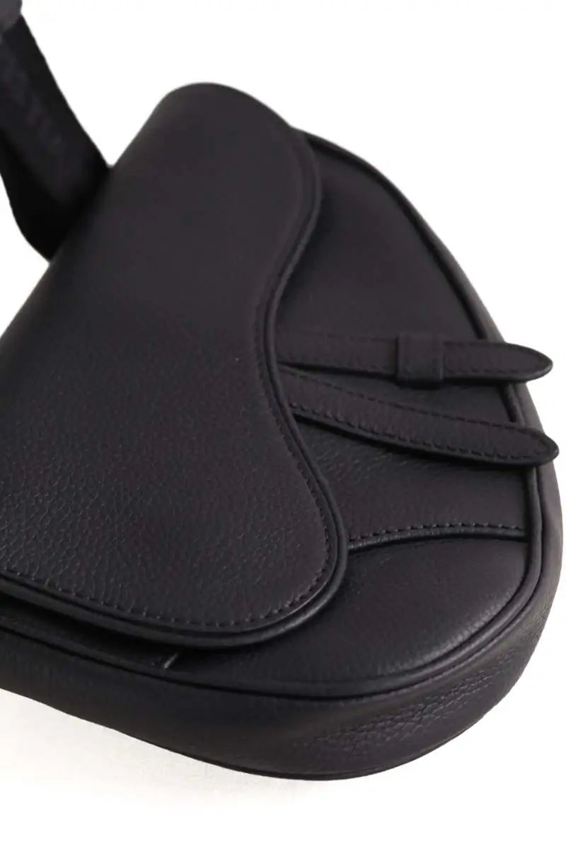 Sac banane Dior saddle homme Noir en Cuir