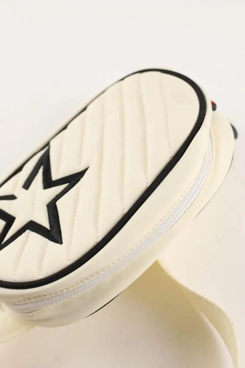 Sac banane pour ski Perfect Moment Star bum bag Blanc en Tissu