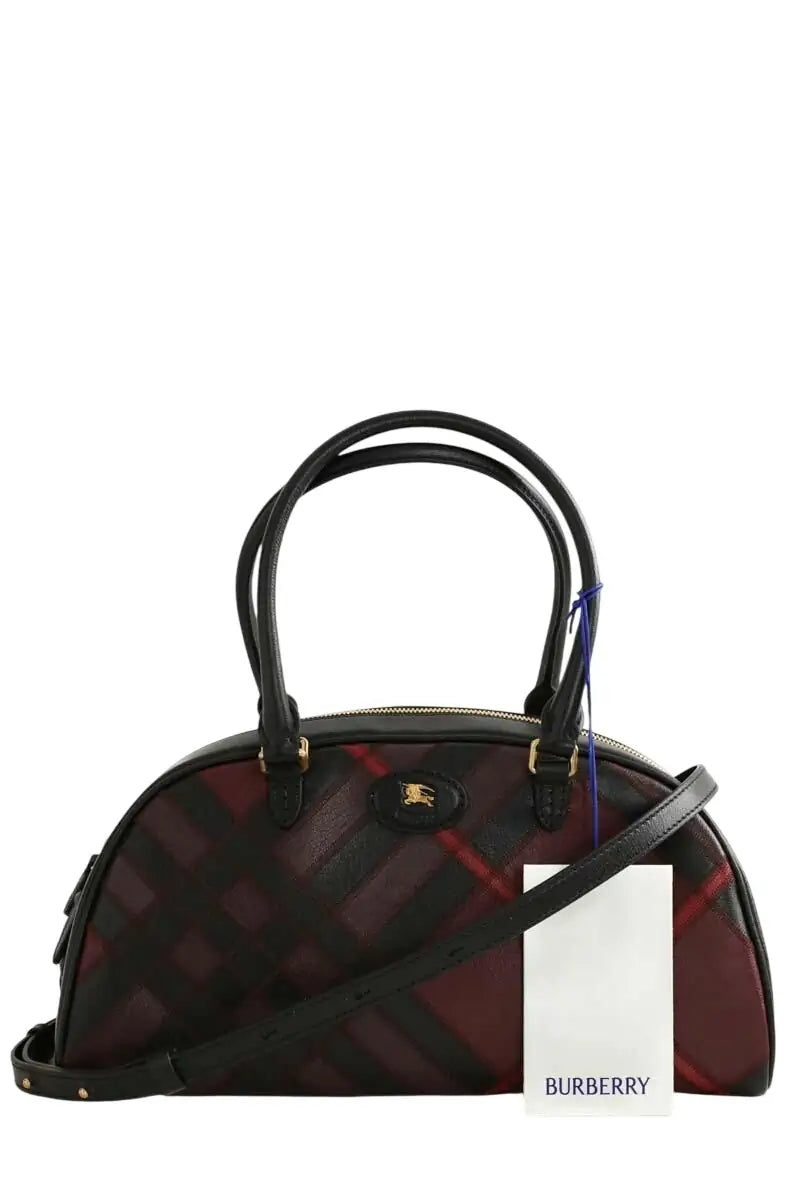Sac bowling Burberry Bowling Highlands Noir en Cuir - Seconde Main