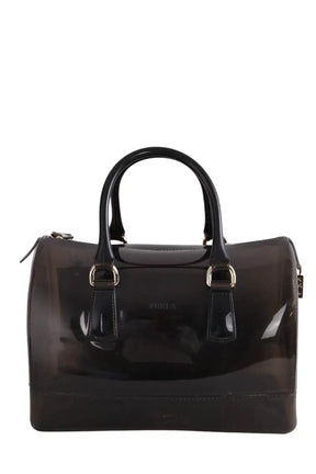 Sac bowling Furla Candy Noir en Tissu - Seconde Main