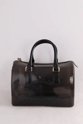 Sac bowling Furla Candy Noir en Tissu